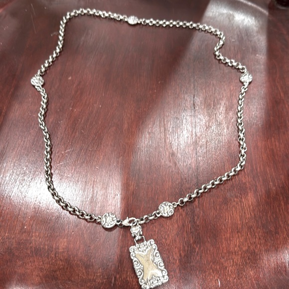 Brighton silver tone chain belt heart ❤️ 37” waist or smaller adjustable main image 11